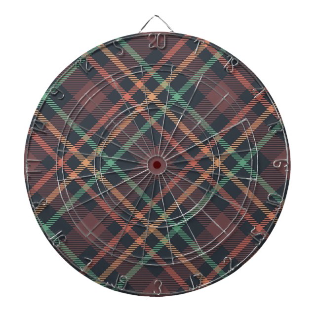 Classic Plaid Pattern Dartboard (Front)
