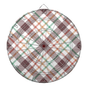Classic Plaid Pattern Dartboard