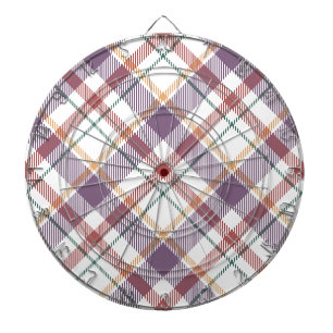 Classic Plaid Pattern Dartboard