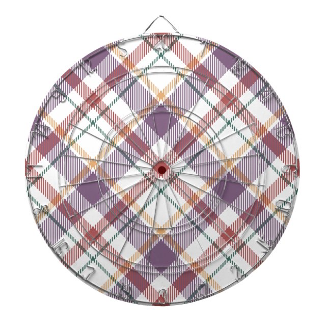 Classic Plaid Pattern Dartboard (Front)