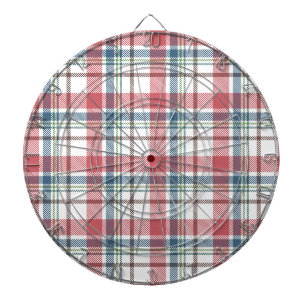 Classic Plaid Pattern Dartboard