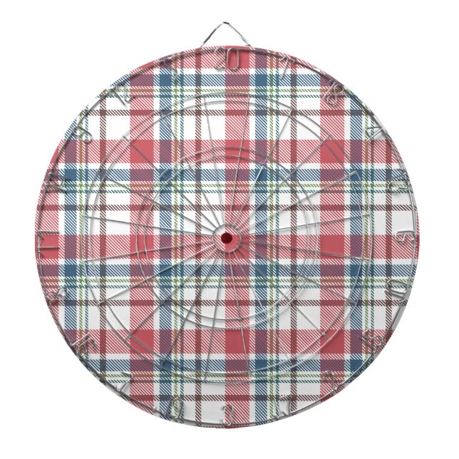 Classic Plaid Pattern Dartboard (Front)