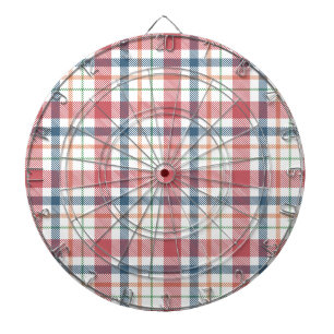 Classic Plaid Pattern Dartboard