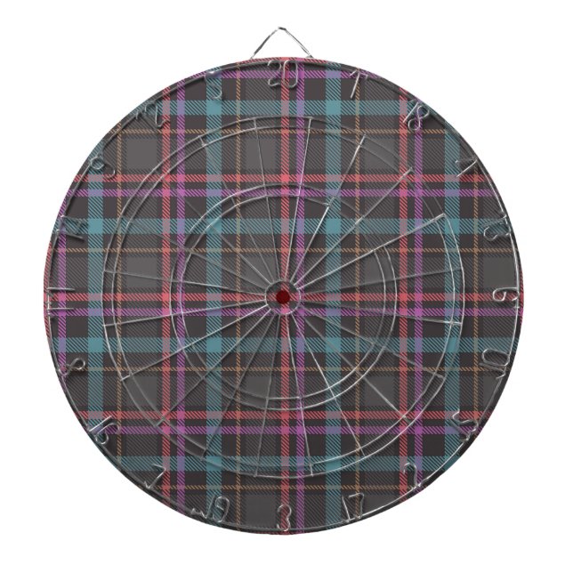 Classic Plaid Pattern Dartboard (Front)