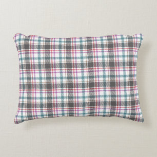 Classic Plaid Pattern Decorative Cushion