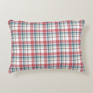 Classic Plaid Pattern Decorative Cushion