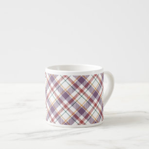 Classic Plaid Pattern Espresso Cup