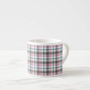 Classic Plaid Pattern Espresso Cup