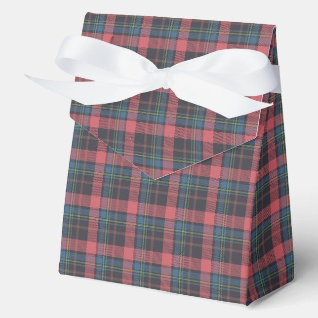 Classic Plaid Pattern Favour Box (Front)
