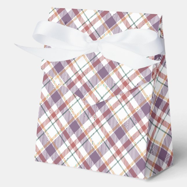Classic Plaid Pattern Favour Box (Front)