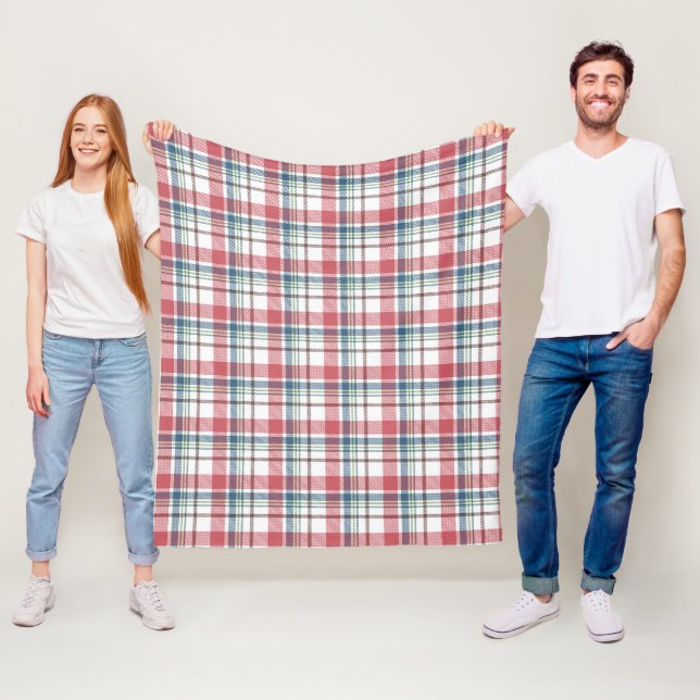 Classic Plaid Pattern Fleece Blanket (In Situ)
