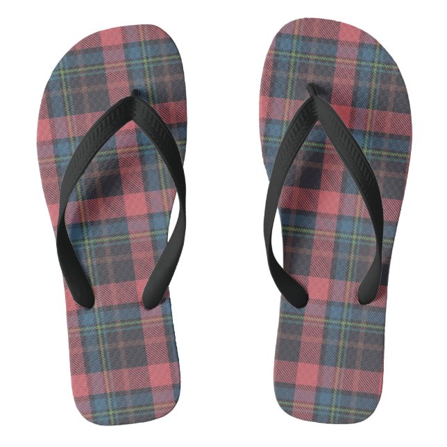 Classic Plaid Pattern Jandals (Footbed)