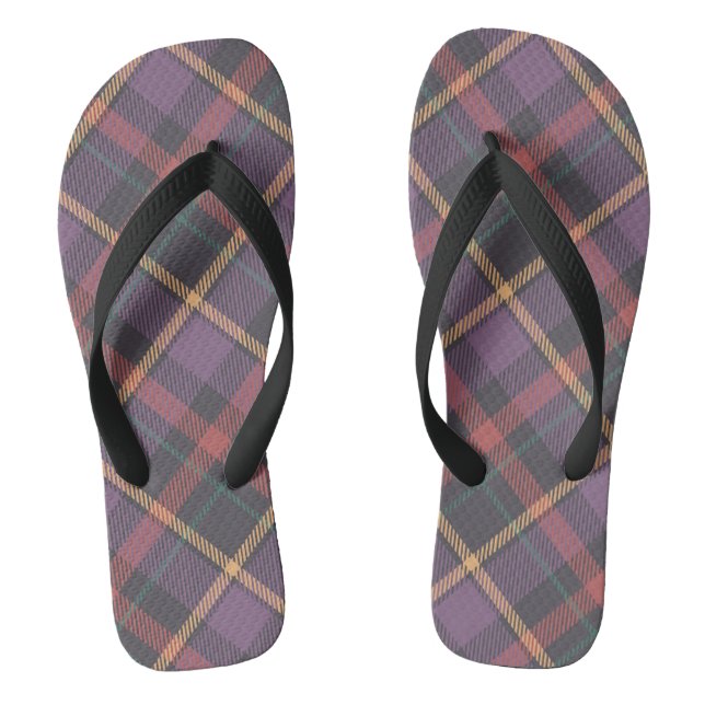 Classic Plaid Pattern Jandals (Footbed)