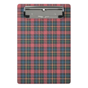 Classic Plaid Pattern Mini Clipboard