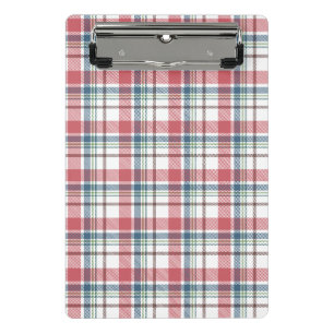 Classic Plaid Pattern Mini Clipboard