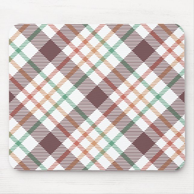 Classic Plaid Pattern Mouse Pad (Front)