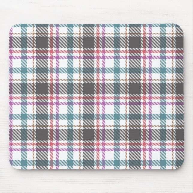 Classic Plaid Pattern Mouse Pad (Front)