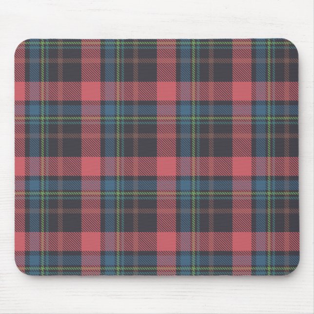 Classic Plaid Pattern Mouse Pad (Front)