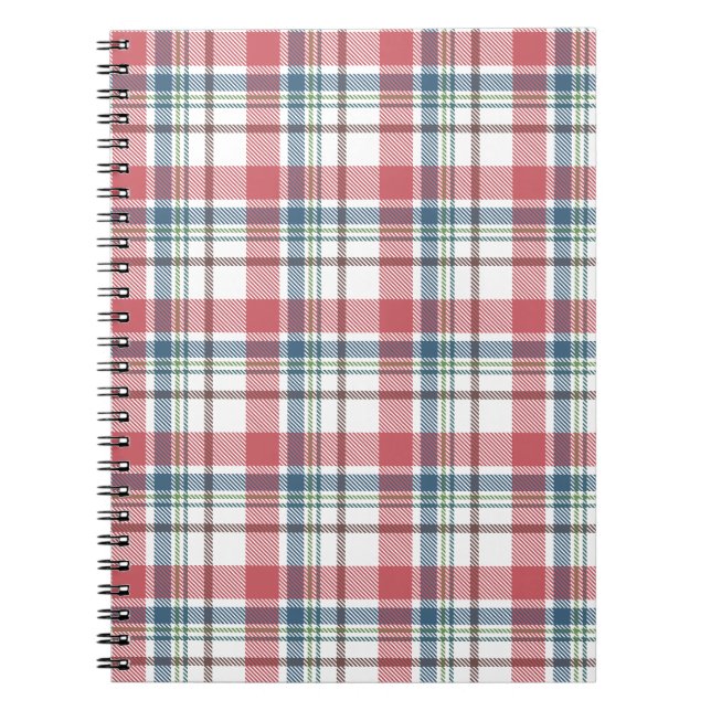 Classic Plaid Pattern Notebook (Front)