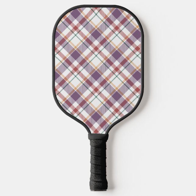Classic Plaid Pattern Pickleball Paddle (Front)