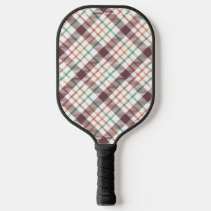 Classic Plaid Pattern Pickleball Paddle