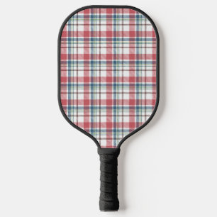 Classic Plaid Pattern Pickleball Paddle