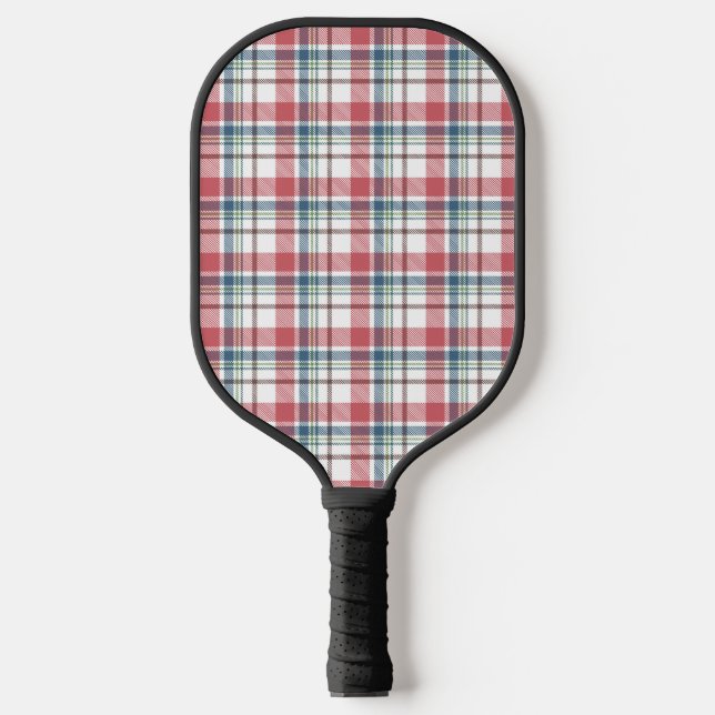 Classic Plaid Pattern Pickleball Paddle (Front)