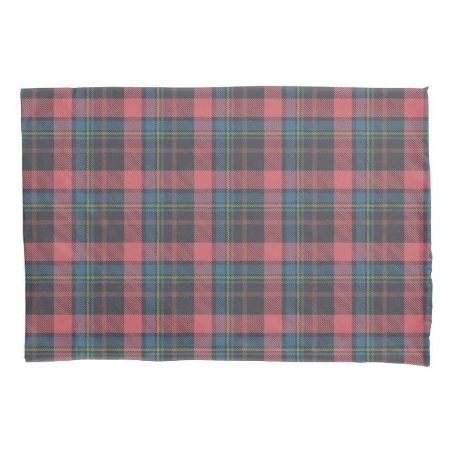Classic Plaid Pattern Pillowcase (Front-Left)