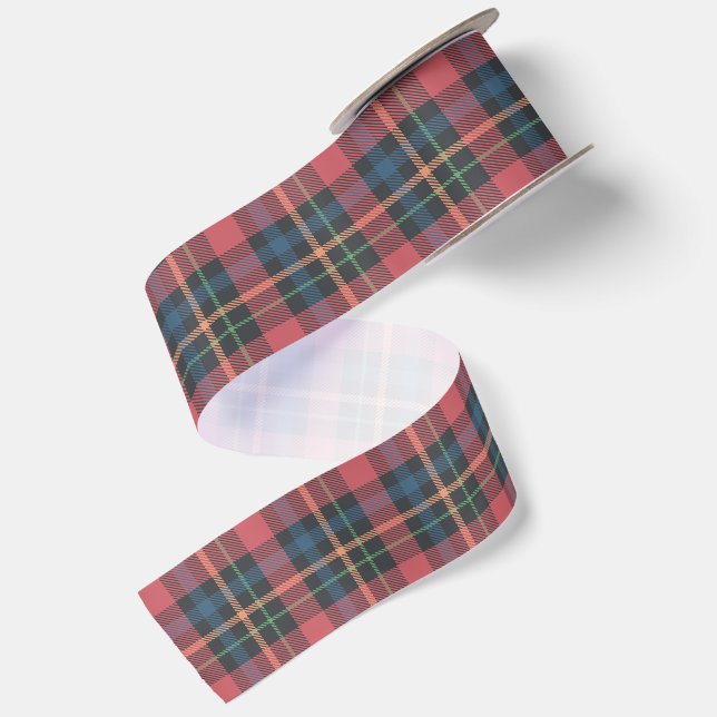 Classic Plaid Pattern Satin Ribbon (Front+Back)