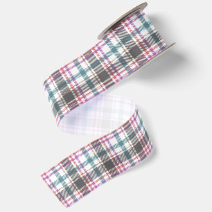 Classic Plaid Pattern Satin Ribbon