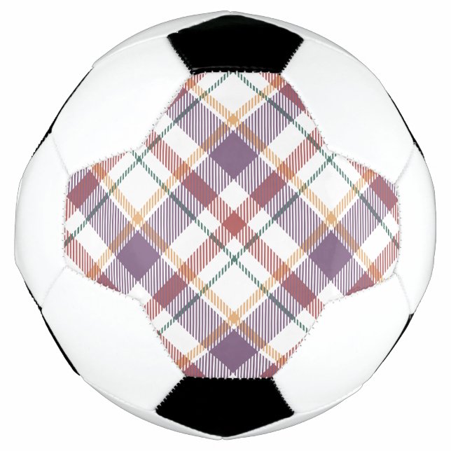 Classic Plaid Pattern Soccer Ball (Front)