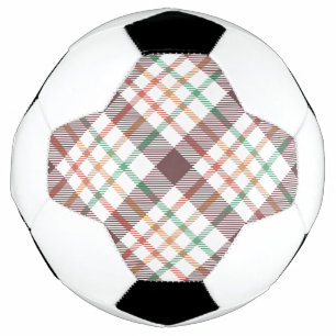 Classic Plaid Pattern Soccer Ball