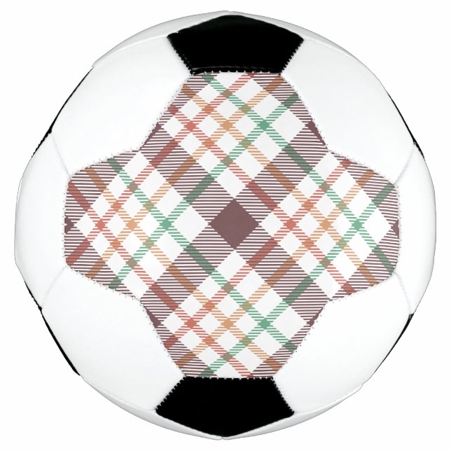 Classic Plaid Pattern Soccer Ball (Front)
