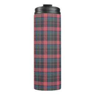 Classic Plaid Pattern Thermal Tumbler
