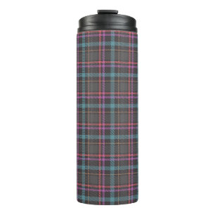 Classic Plaid Pattern Thermal Tumbler