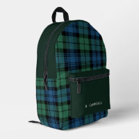 Classic Plaid Personalised Campbell Tartan