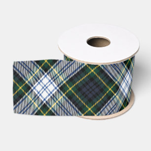 Classic Plaid Rustic Gordon Check Tartan Grosgrain Ribbon