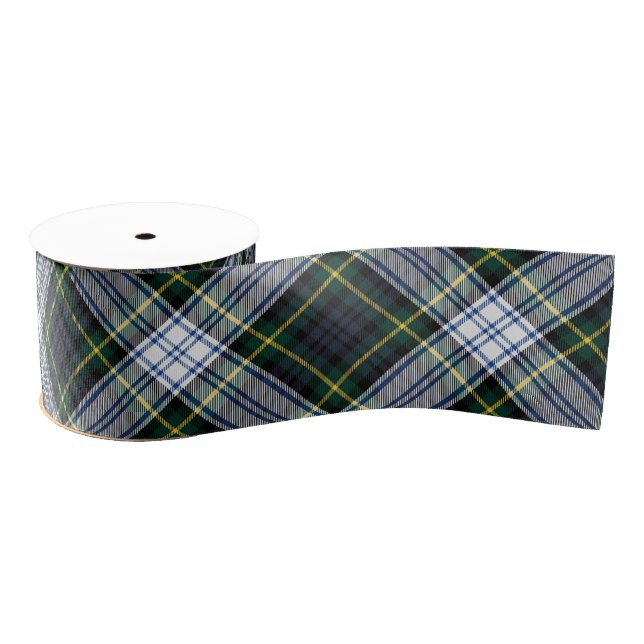 Classic Plaid Rustic Gordon Check Tartan Grosgrain Ribbon (Spool)