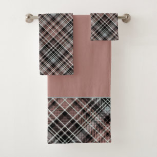 Classic Plaid Tartan Napkins Bath Towel Set