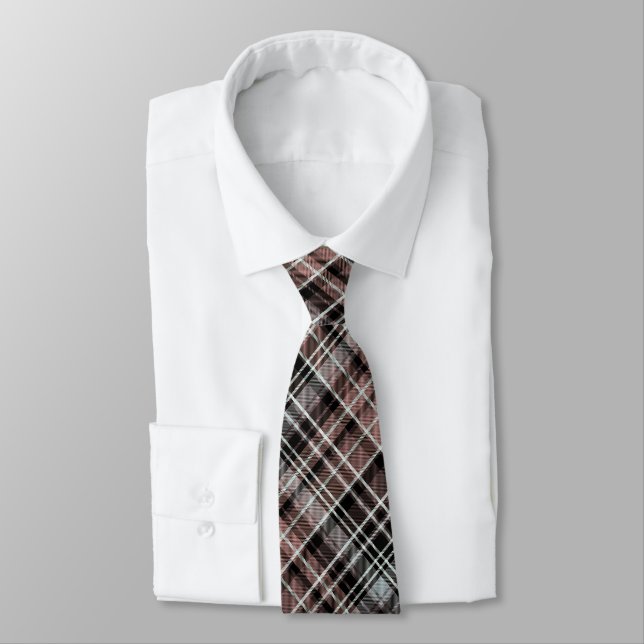 Classic Plaid Tartan   Tie (Tied)