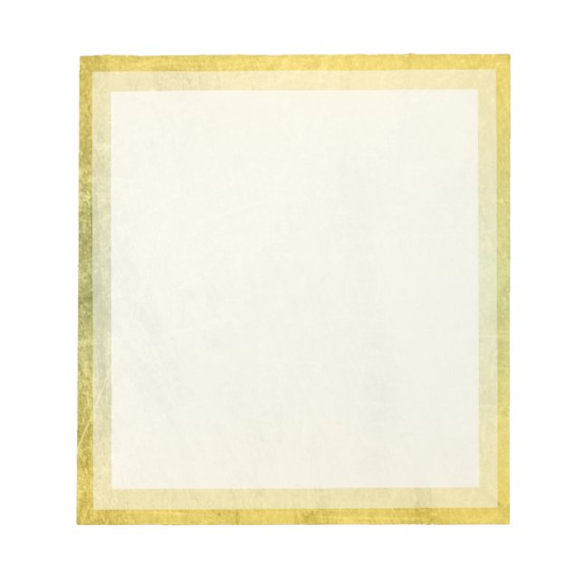 Classic Plain Yellow Boarder Photo frame Notepad (Front)