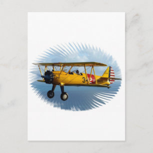 classic plane postcard
