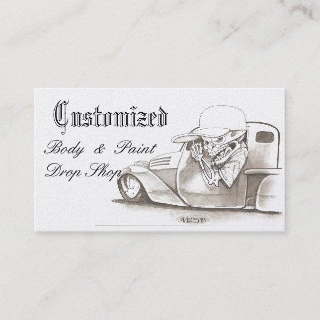 Classic Platinum Automotive Business Cards (Front)