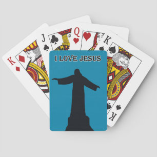 Classic Playing Cards   i love jesus 