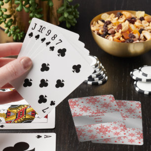 Classic Playing Cards silber und rot