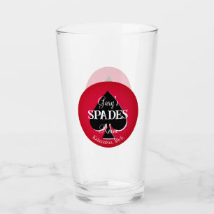 Classic Playing Cards Spades Room  Glass - Spade