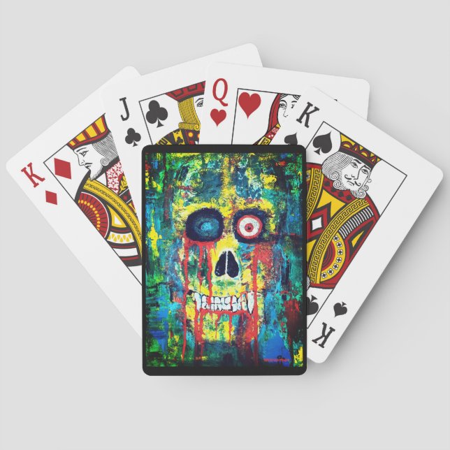 Classic Playing Cards with Art Skull (Back)