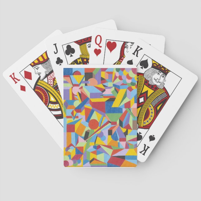 Classic Playing Cards with Fun Bold Art Design (Back)
