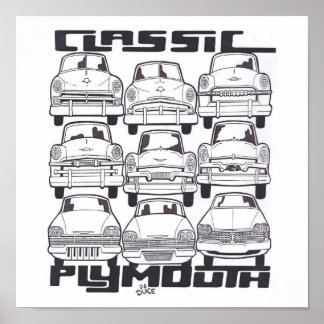 CLASSIC PLYMOUTH POSTER