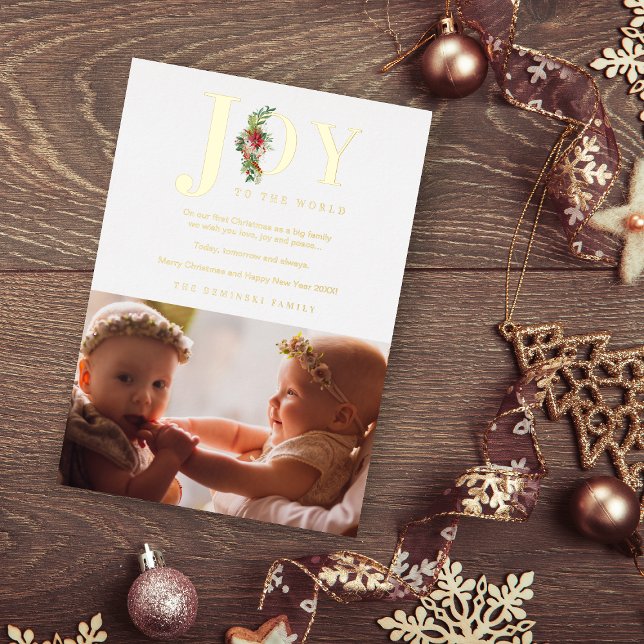 Classic Poinsettias Garland Joy To The World Photo (Creator Uploaded)